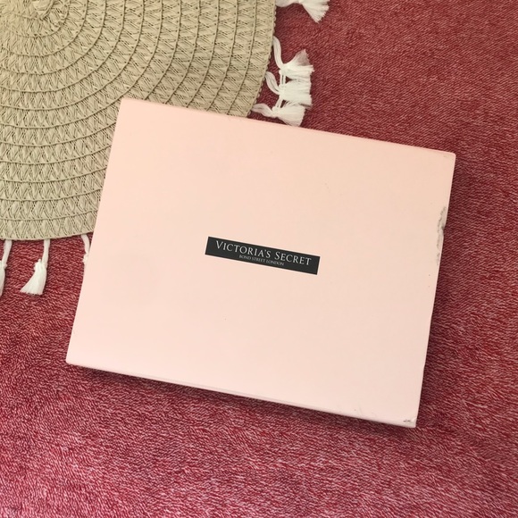 Victoria’s Secret Satin Eyemask & Pillowcase Pink Black Polka Dot NEW - Picture 2 of 5